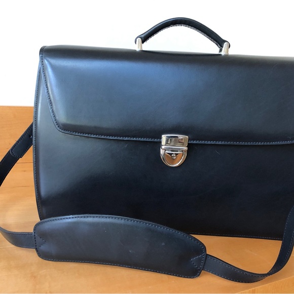 NWOT JACK GEORGES’  European leather, ELEMENTS Briefcase, perfect condition - Picture 2 of 10